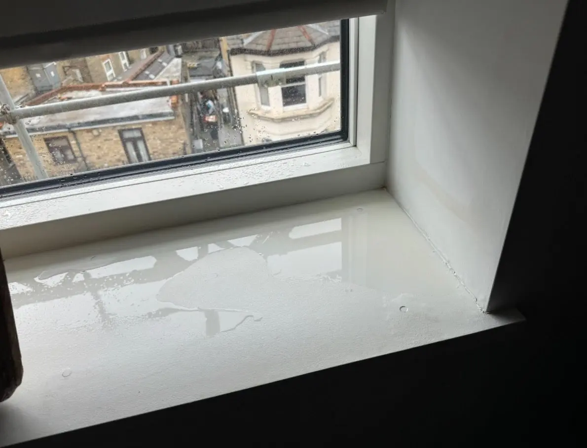 Roof works and water ingress at Hafer Road
